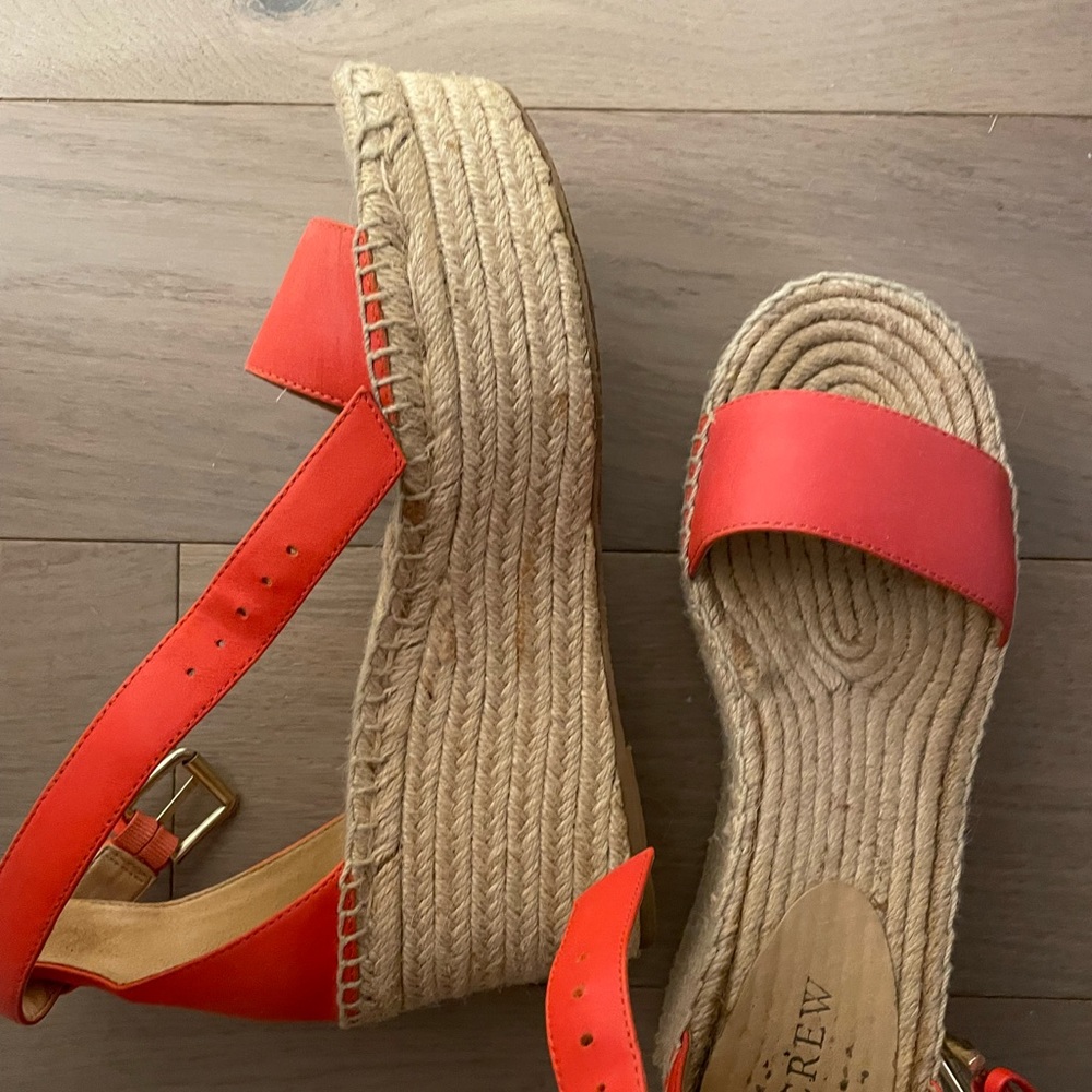 J crew platform espadrilles